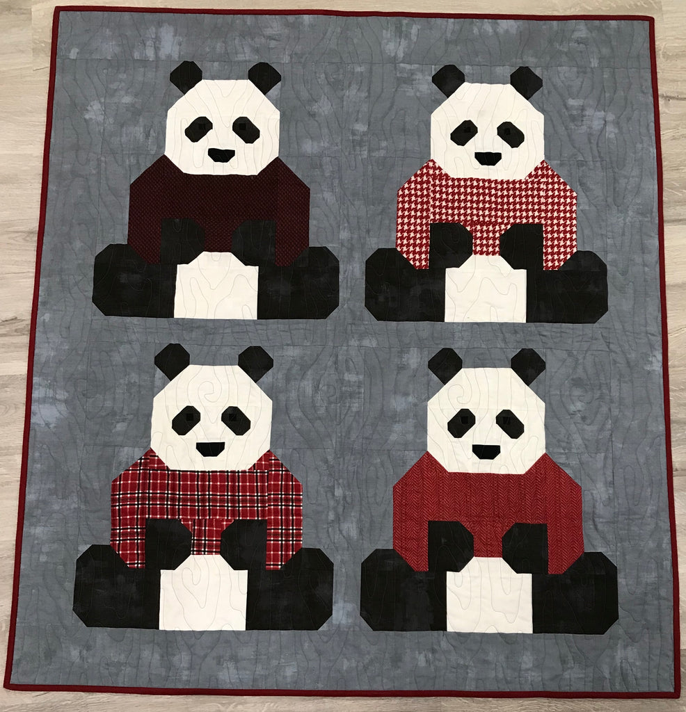 Pandas in Sweaters Kit